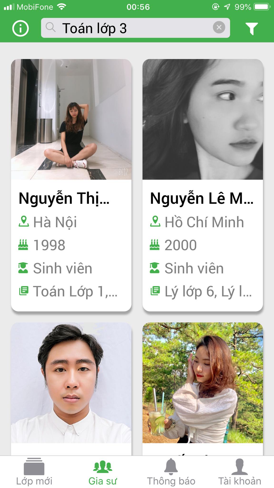 App Daykemtainha.vn Toán lớp 3